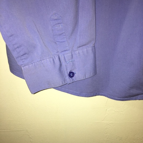 Chico's Women’s Blue Button down  Shirt Size 3 - Picture 4 of 6